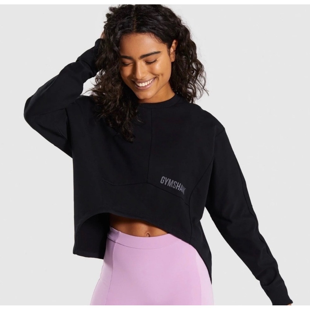 Gymshark Pullover Sweatshirt Ori Black Small